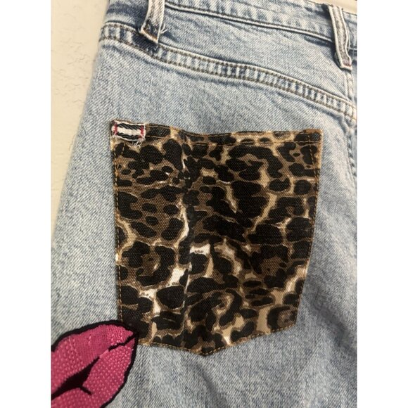 Alice + Olivia Good Patchwork Jeans Sz 26 (Minor Flaws) - Picture 10 of 15